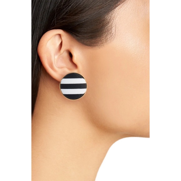 Kate Spade | set sail striped ribbon post earrings